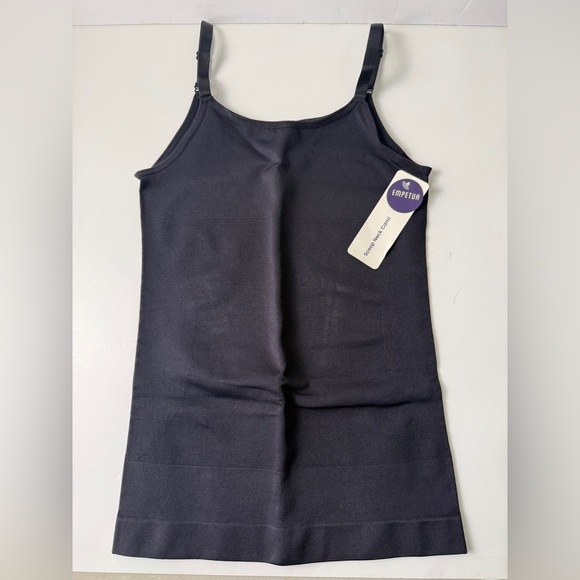 Empetua by Shapermint Scoop Neck Cami Black Size Medium NWT - Picture 1 of 4